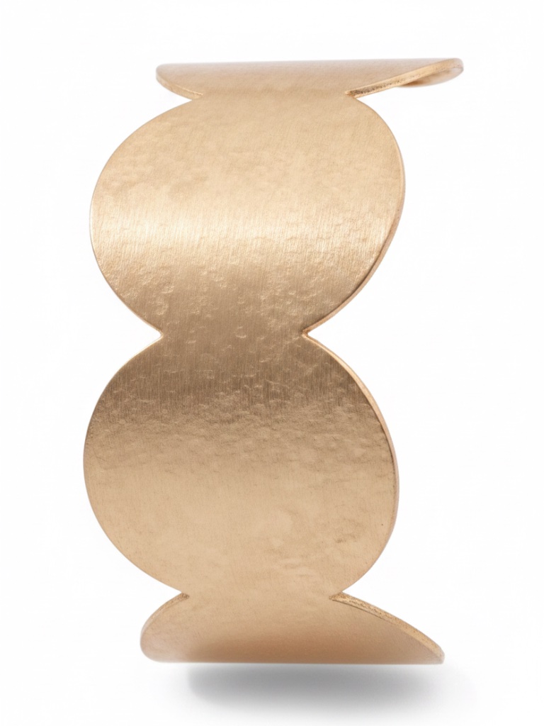 Womens Gold Tone Cuff Bracelet